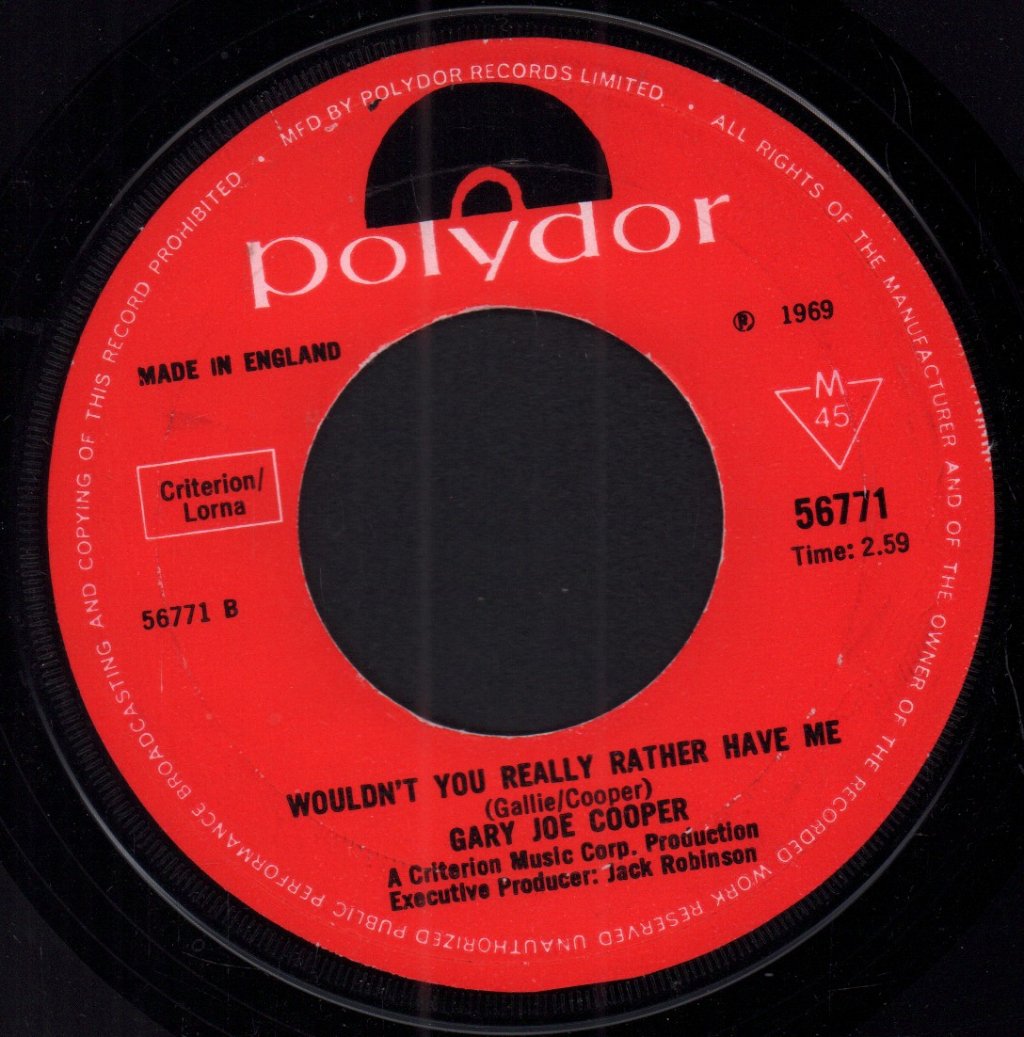 Gary Joe Cooper - Lovin' Is Believin' - 7 Inch