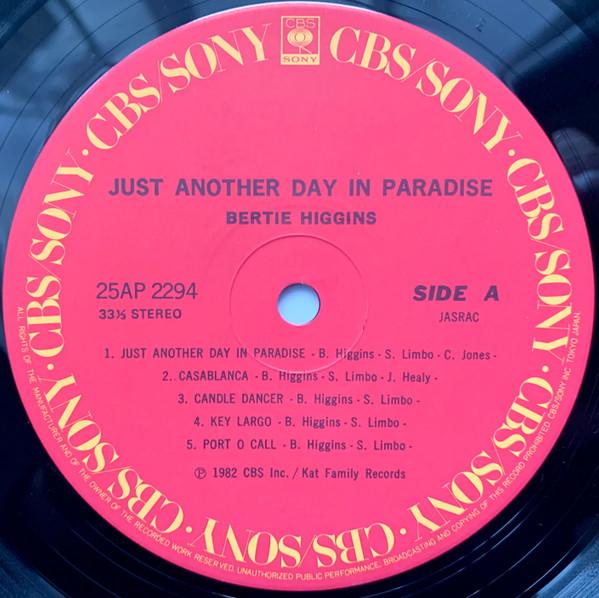 Bertie Higgins - Just Another Day In Paradise - Lp
