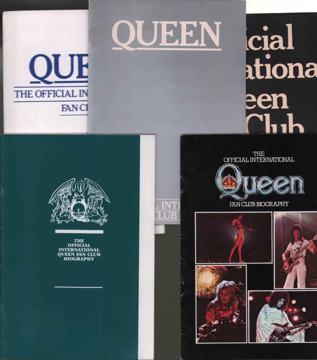 Queen - Fan Club Biographies and Welcome cards - Fanzine