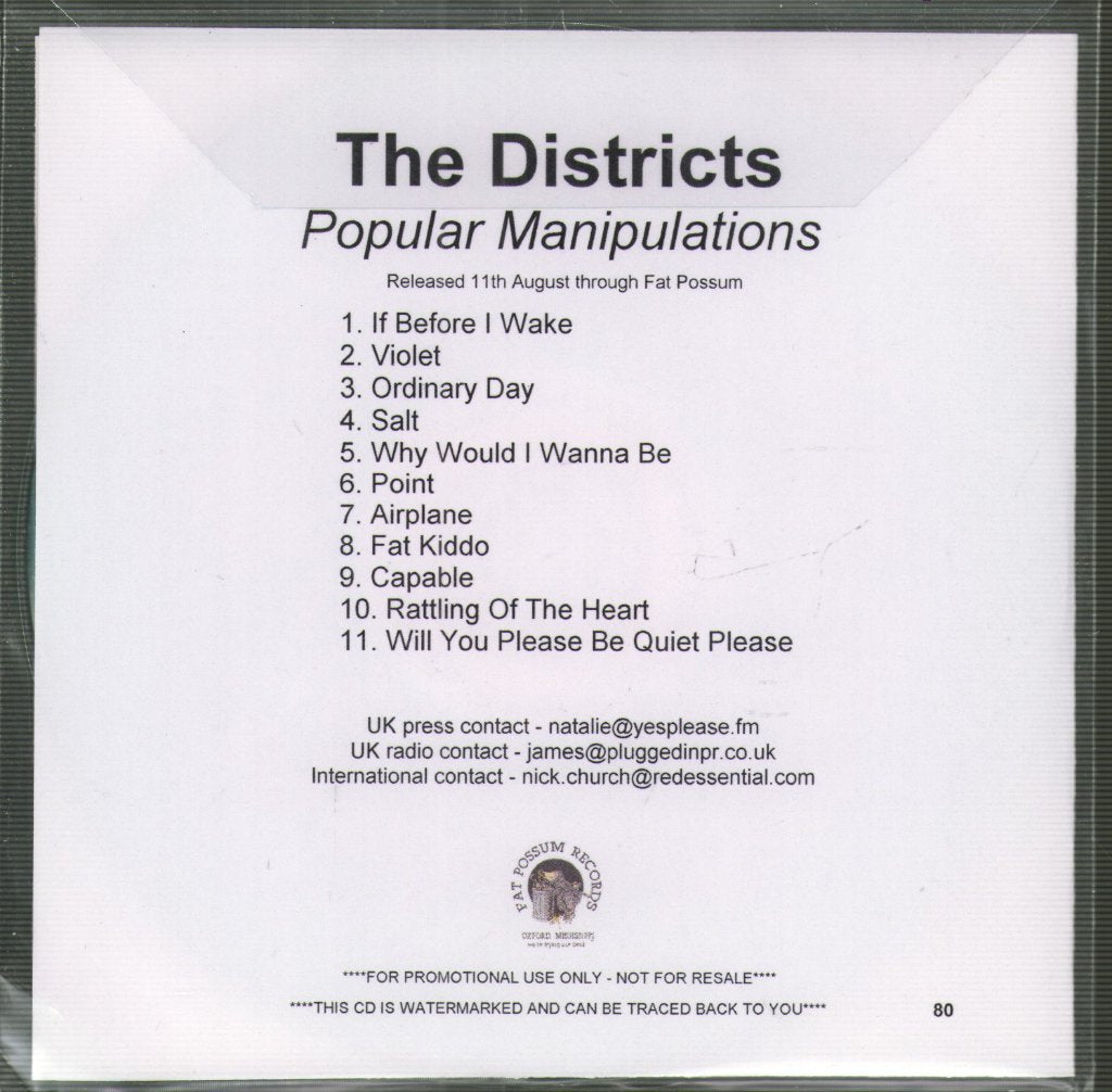 Districts - Popular Manipulations - Cdr