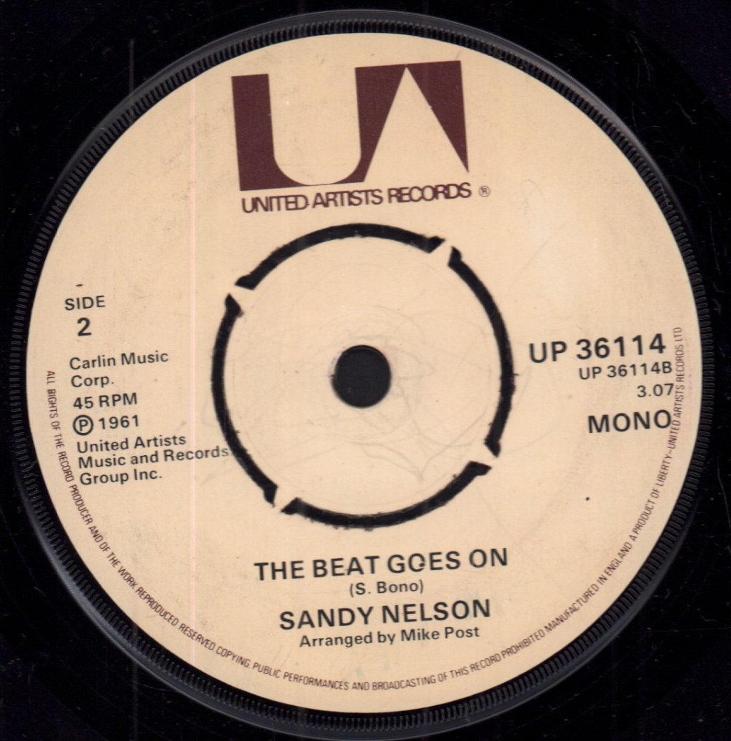 Sandy Nelson - Let There Be Drums - 7 Inch