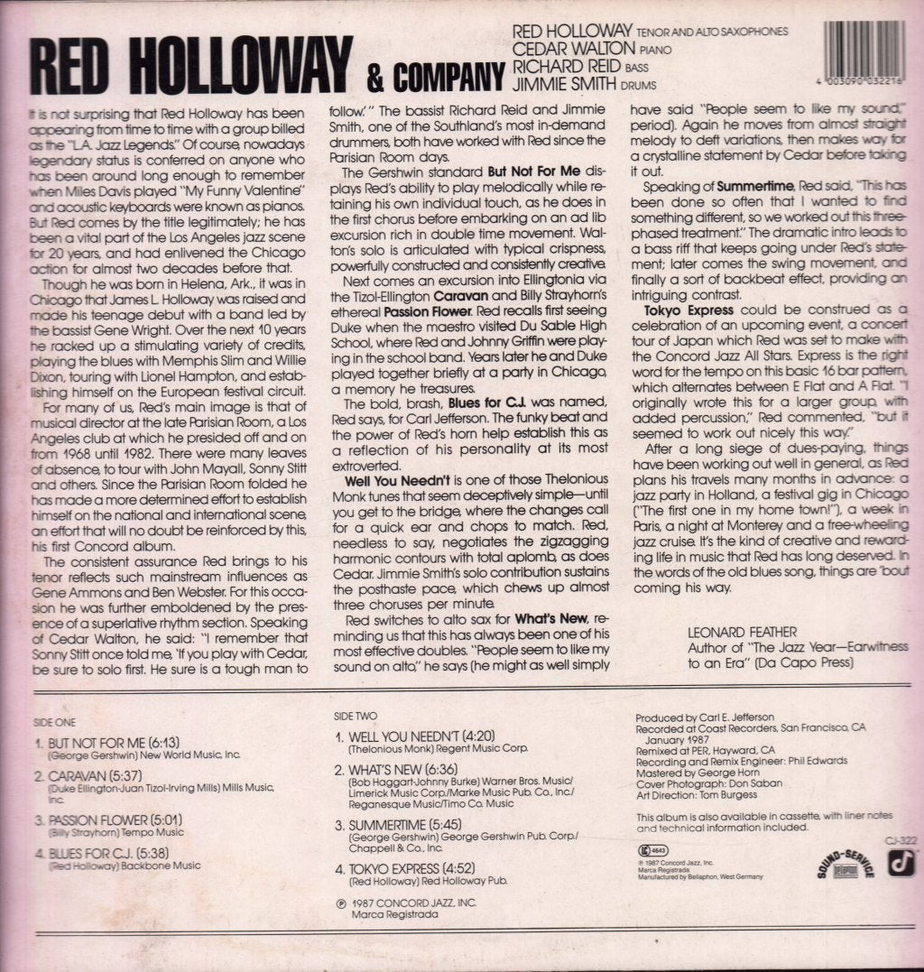 Red Holloway & Company - Red Holloway & Company - Lp