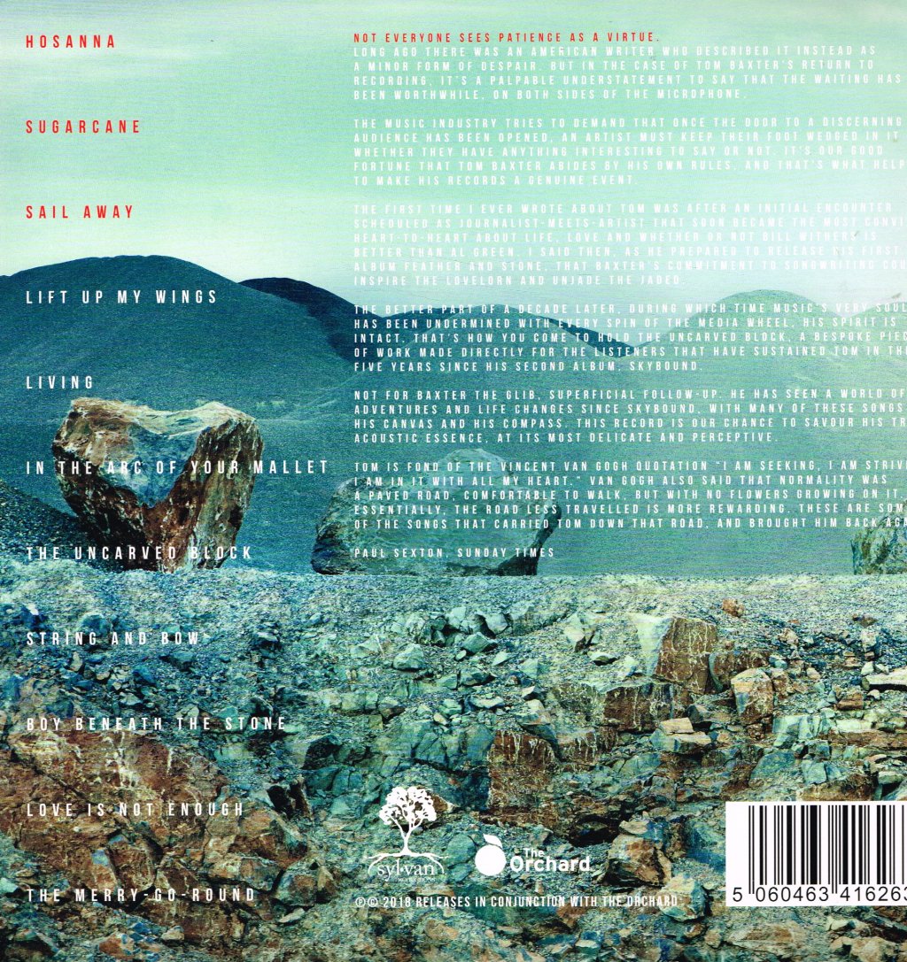 Tom Baxter - Uncarved Block - Lp