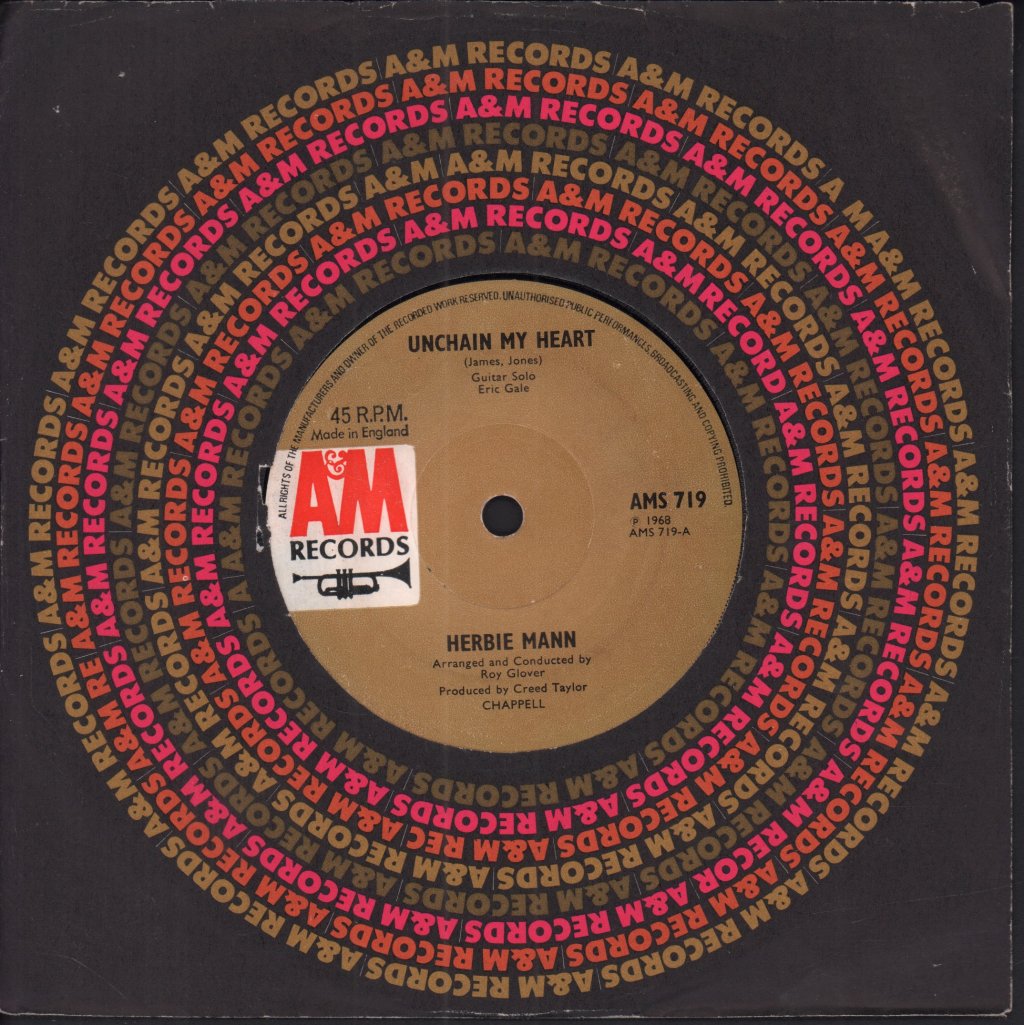 Herbie Mann - Unchain My Heart - 7 Inch