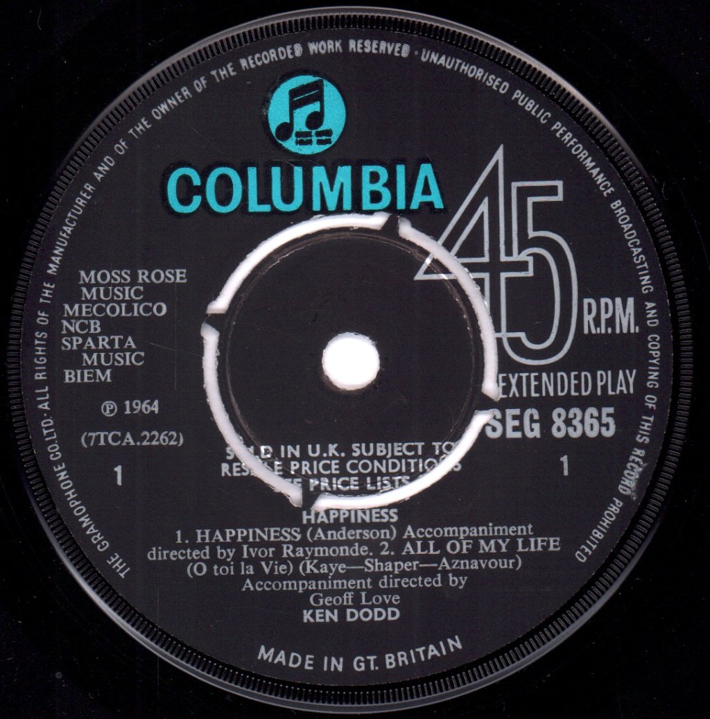 Ken Dodd - Happiness - 7 Inch