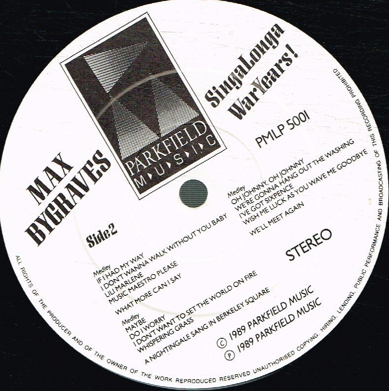 Max Bygraves - SingaLongaWarYears - Lp
