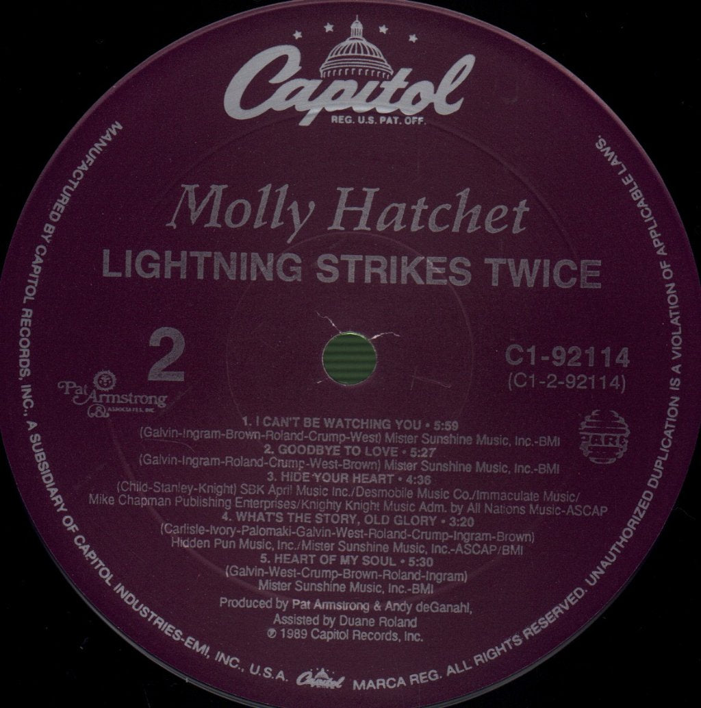 Molly Hatchet - Lightning Strikes Twice - Lp