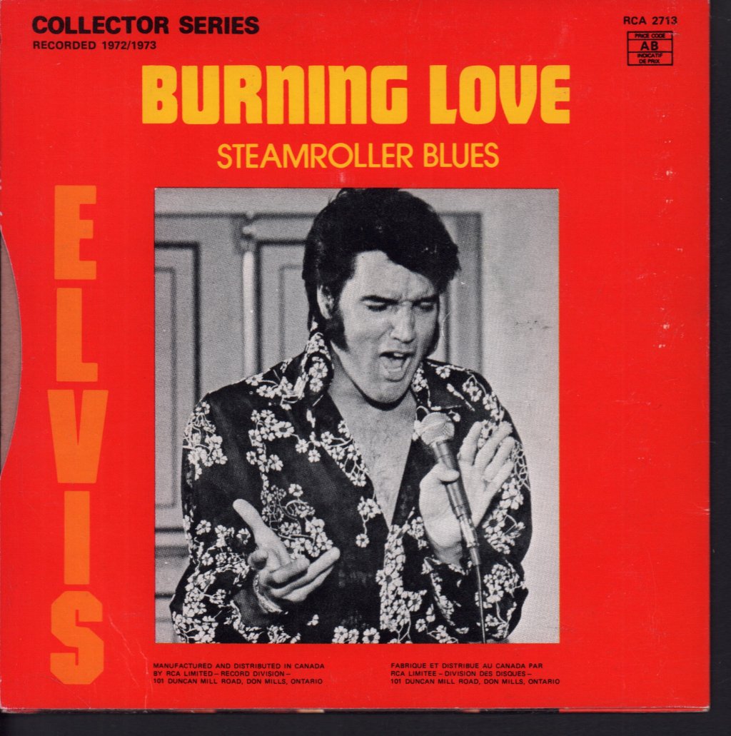 Elvis Presley - Burning Love - 7 Inch