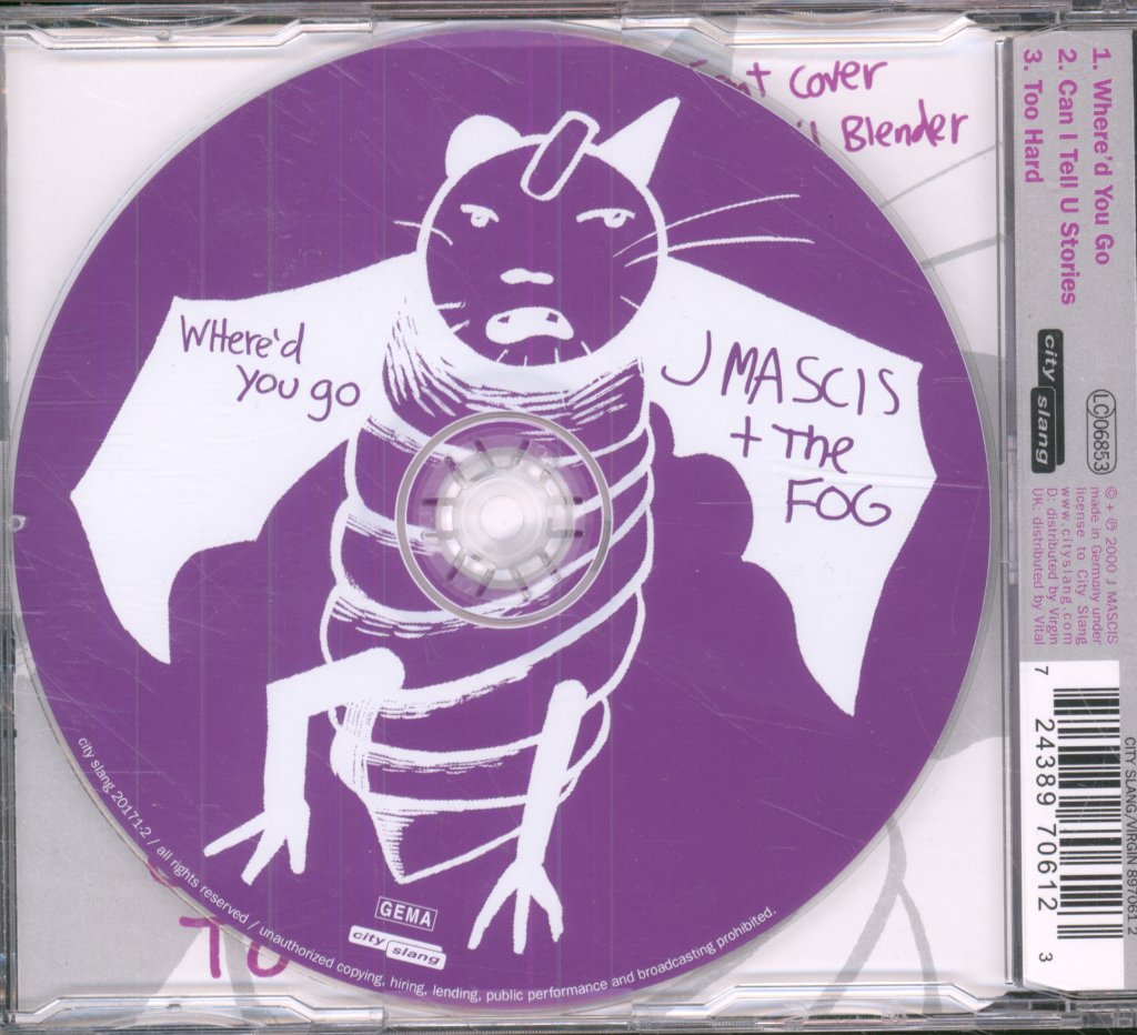 J Mascis And The Fog - Where'd You Go - Cd
