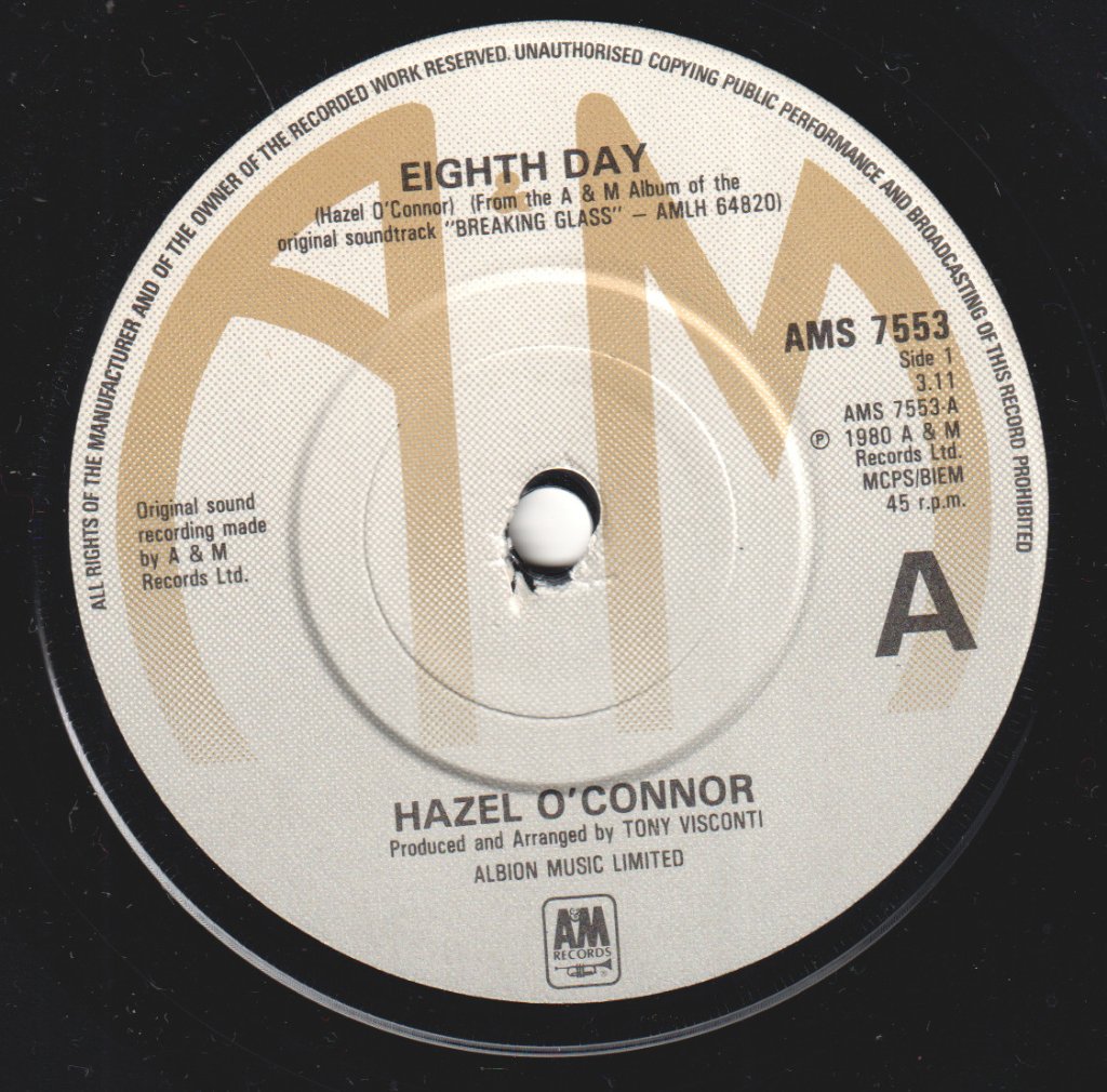 Hazel O'Connor - Eighth Day - 7 Inch