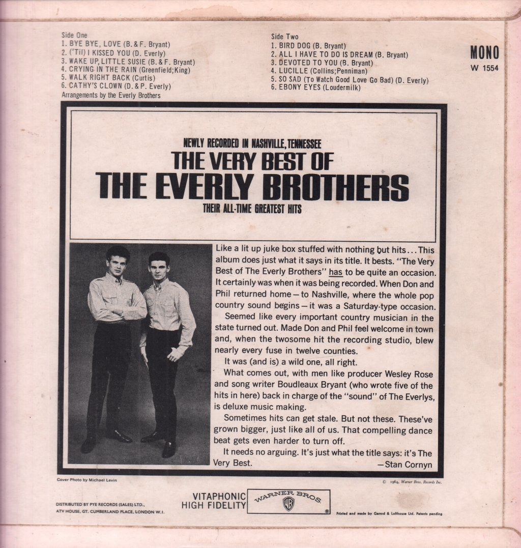 Everly Brothers - Very Best Of - Lp