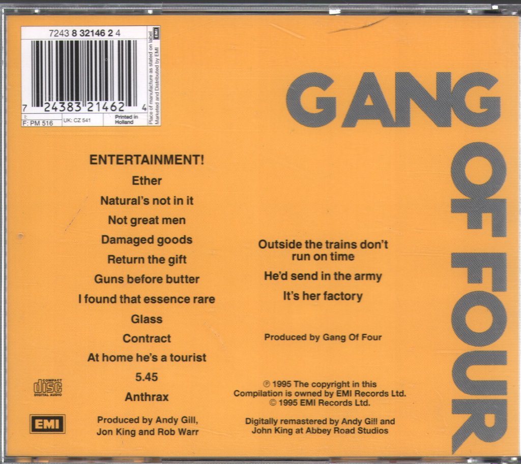 Gang Of Four - Entertainment! - Cd