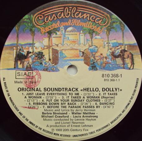 Various Artists - Hello, Dolly! (Original Motion Picture Soundtrack Album) - Lp
