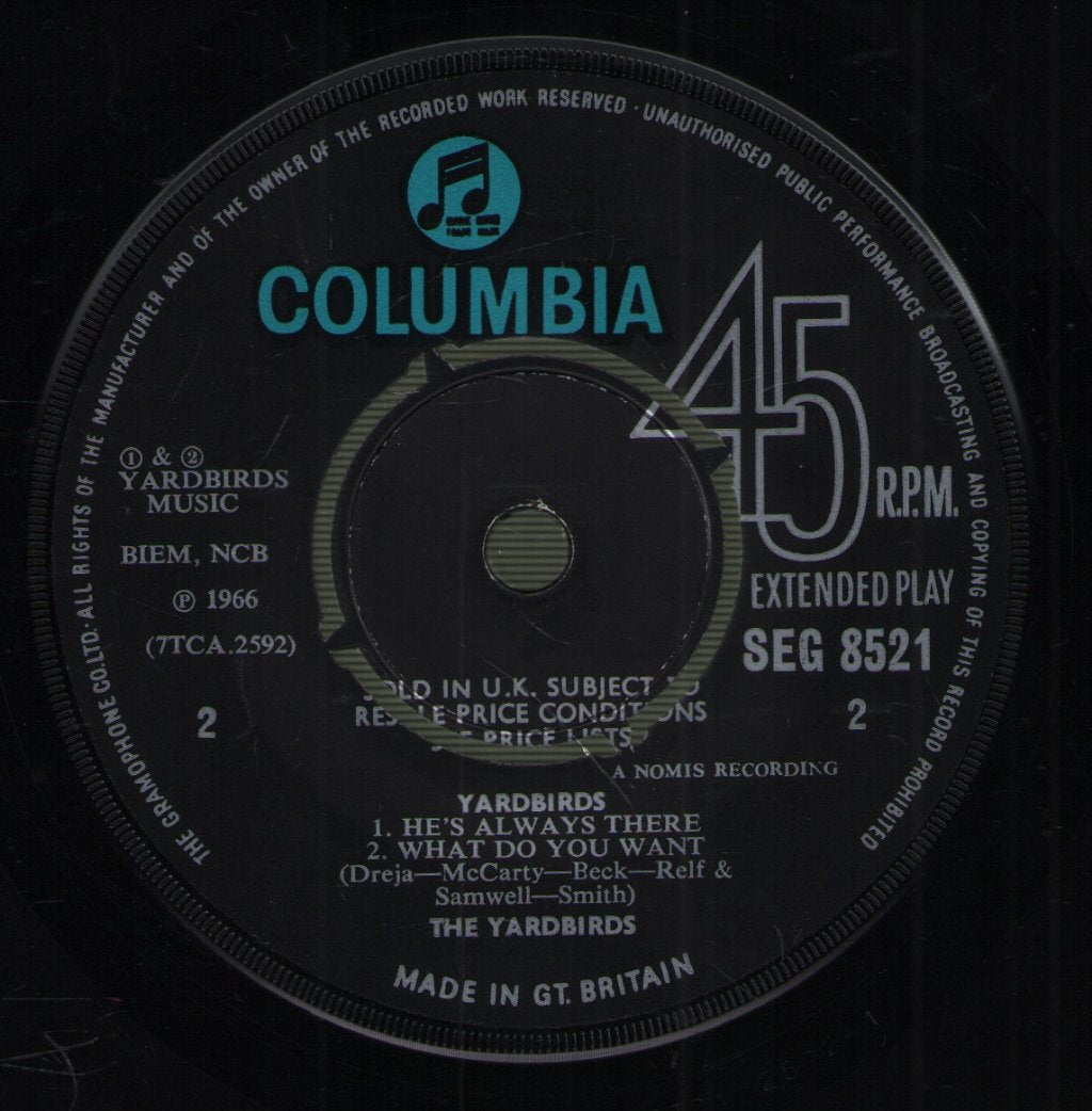 Yardbirds - Roger The Engineer - 7 Inch