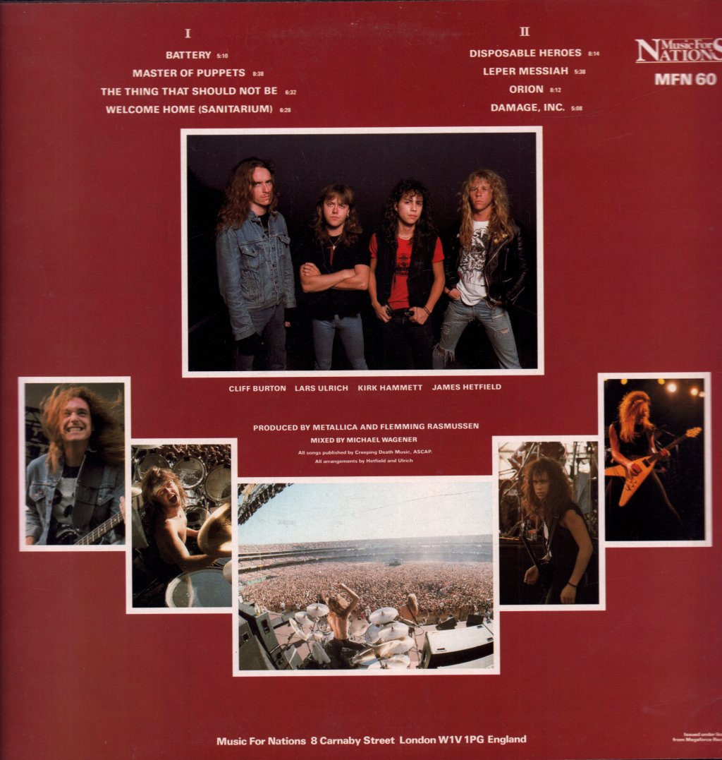 Metallica - Master Of Puppets - Lp