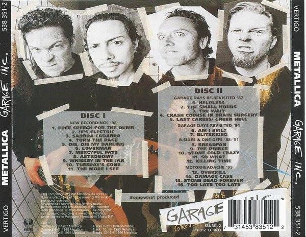 Metallica - Garage Inc. - Double Cd