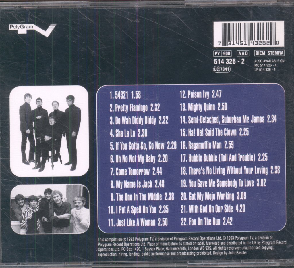 Manfred Mann - Ages Of Mann (22 Classic Hits Of The 60's) - Cd