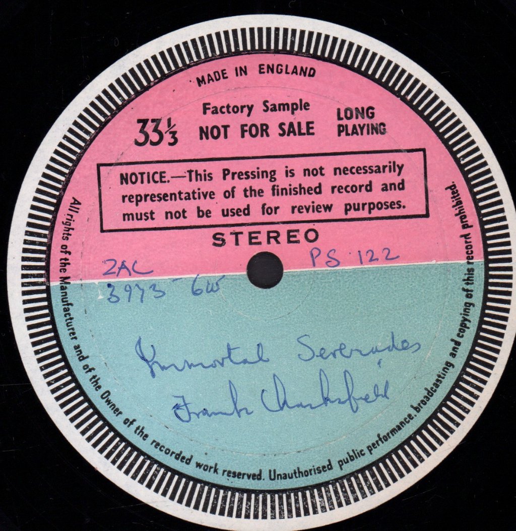 Frank Chacksfield And His Orchestra - Immortal Serenades - Lp