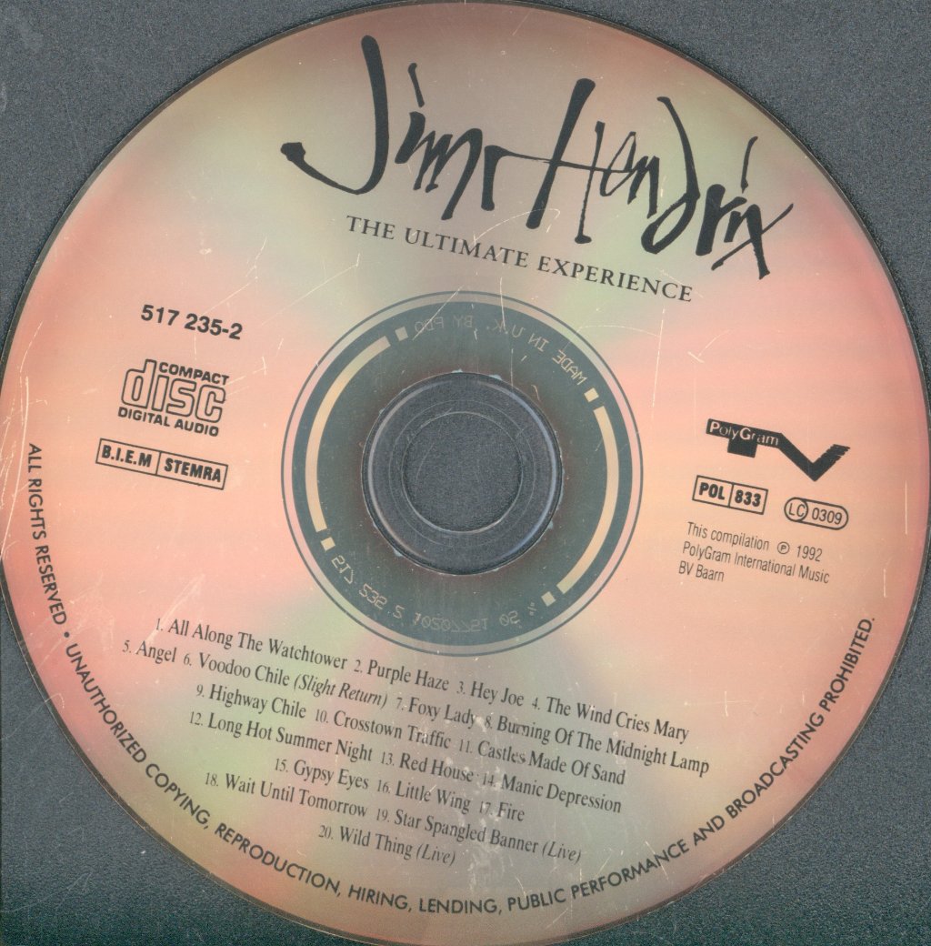 Jimi Hendrix - Ultimate Experience - Cd
