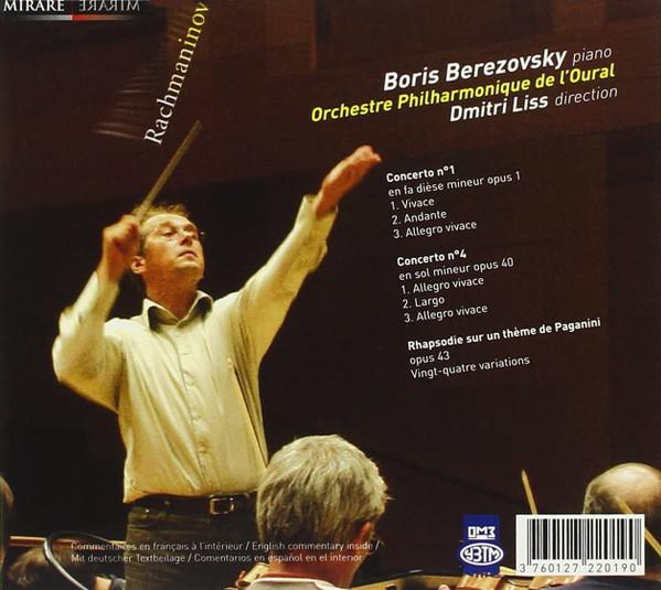 Boris Berezovsky - rachmaninov Concertos Pour Piano 1 & 4 - Cd