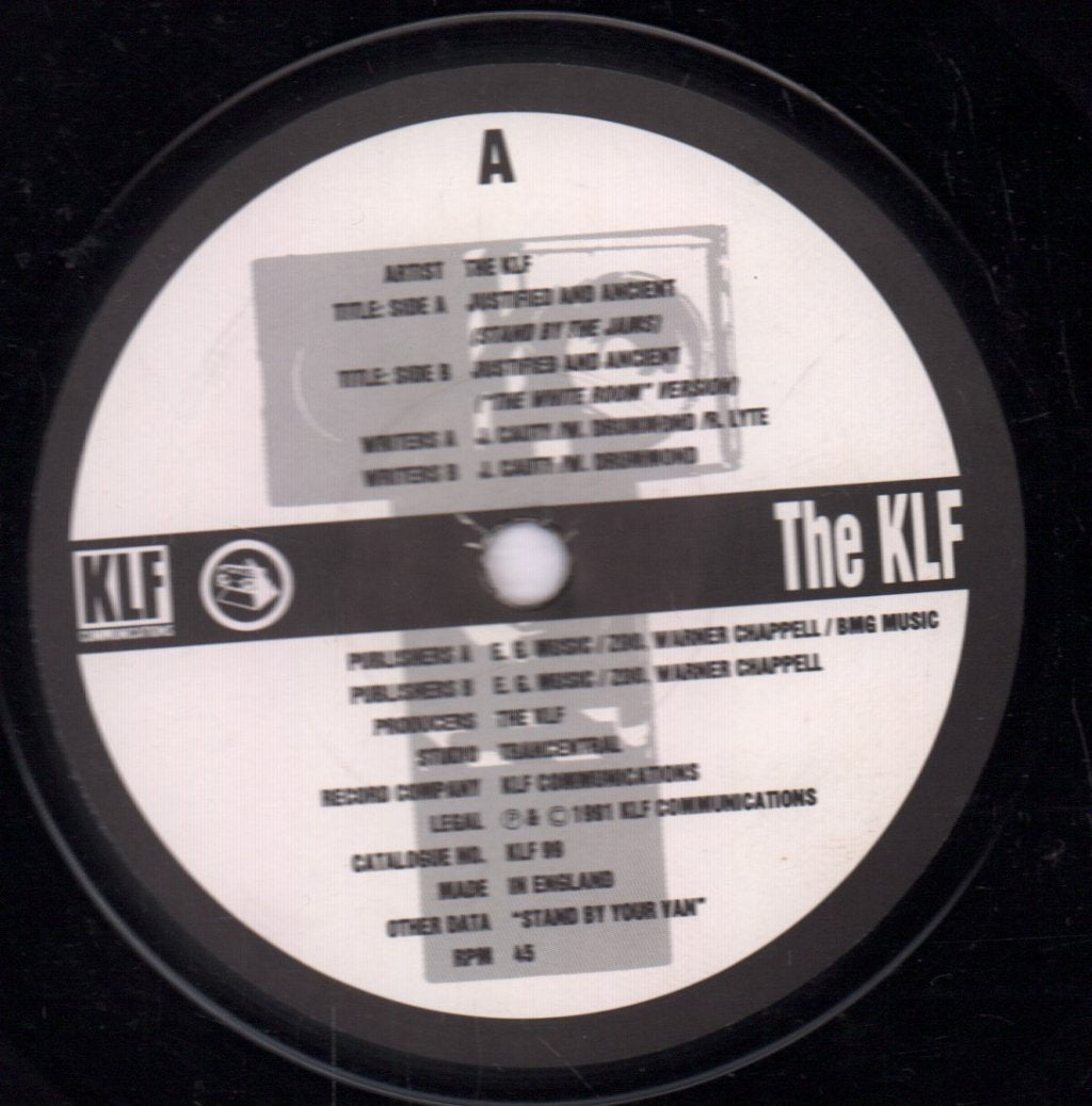 KLF - Justified And Ancient - 7 Inch