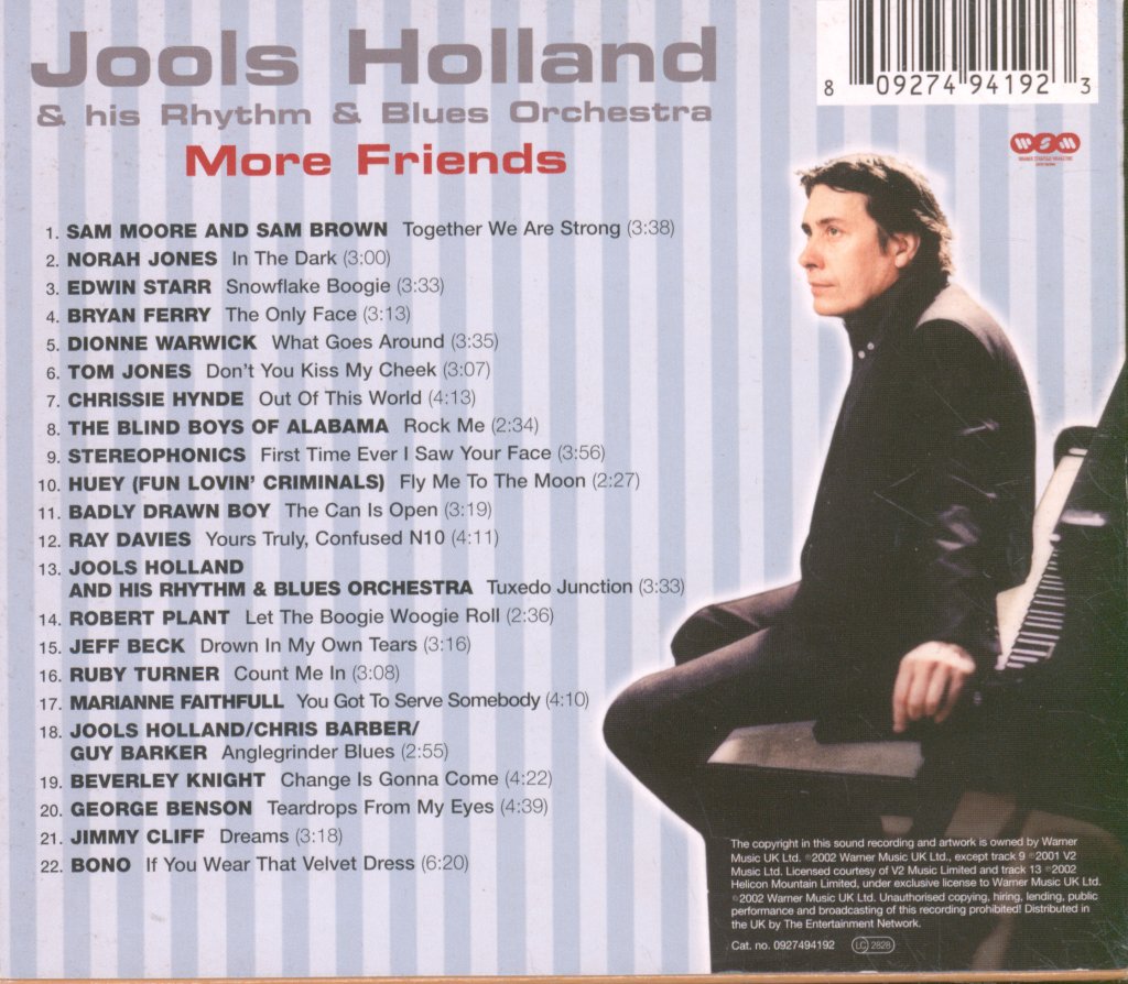 Jools Holland And His Rhythm & Blues Orchestra - More Friends (Small World Big Band Volume Two) - Cd