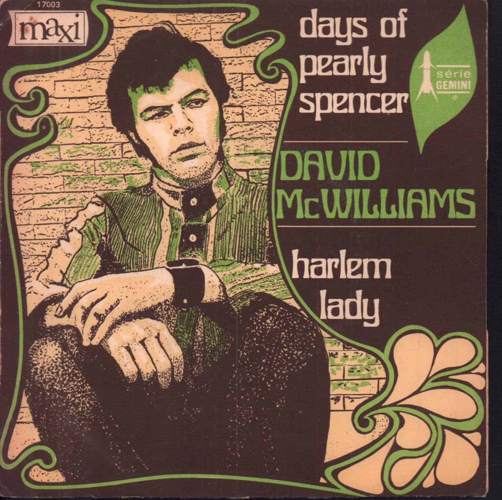 David Mcwilliams - Days Of Pearly Spencer / Harlem Lady - 7 Inch