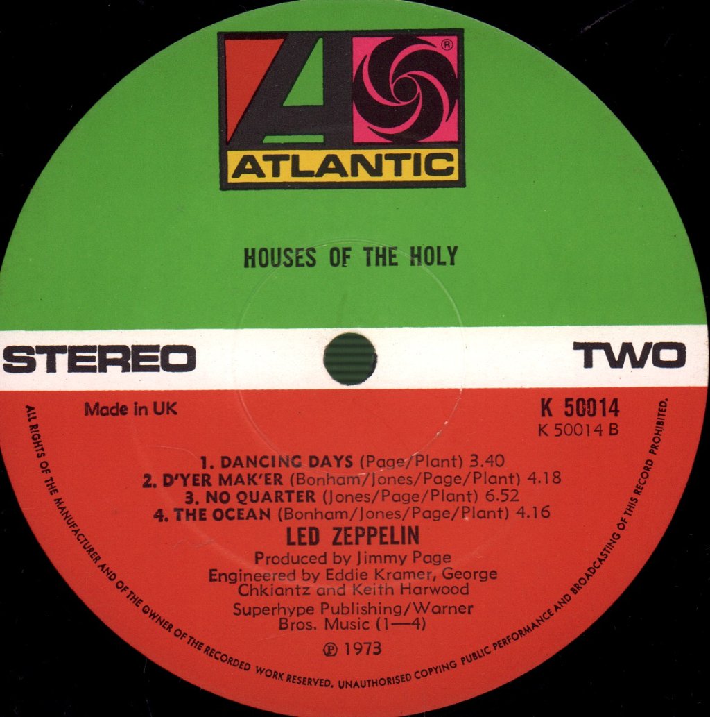 Led Zeppelin - Houses Of The Holy - Lp