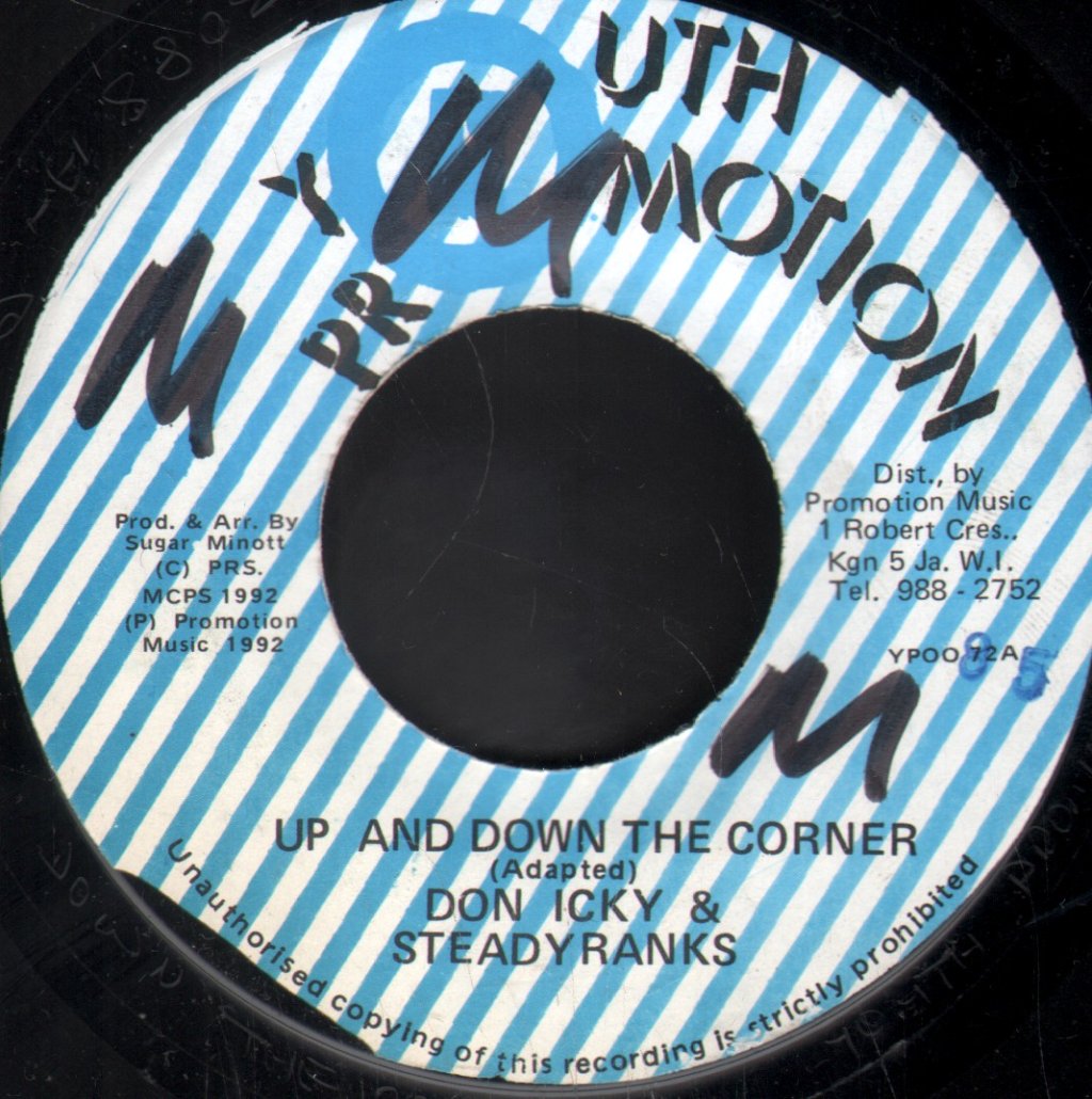 Don Icky & Steady Ranks - UP And Down The Corner - 7 Inch