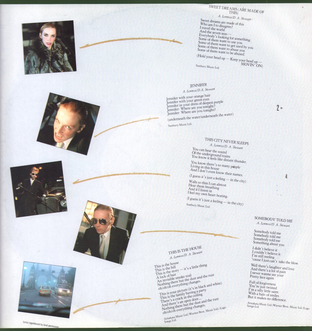 Eurythmics - Sweet Dreams - Lp