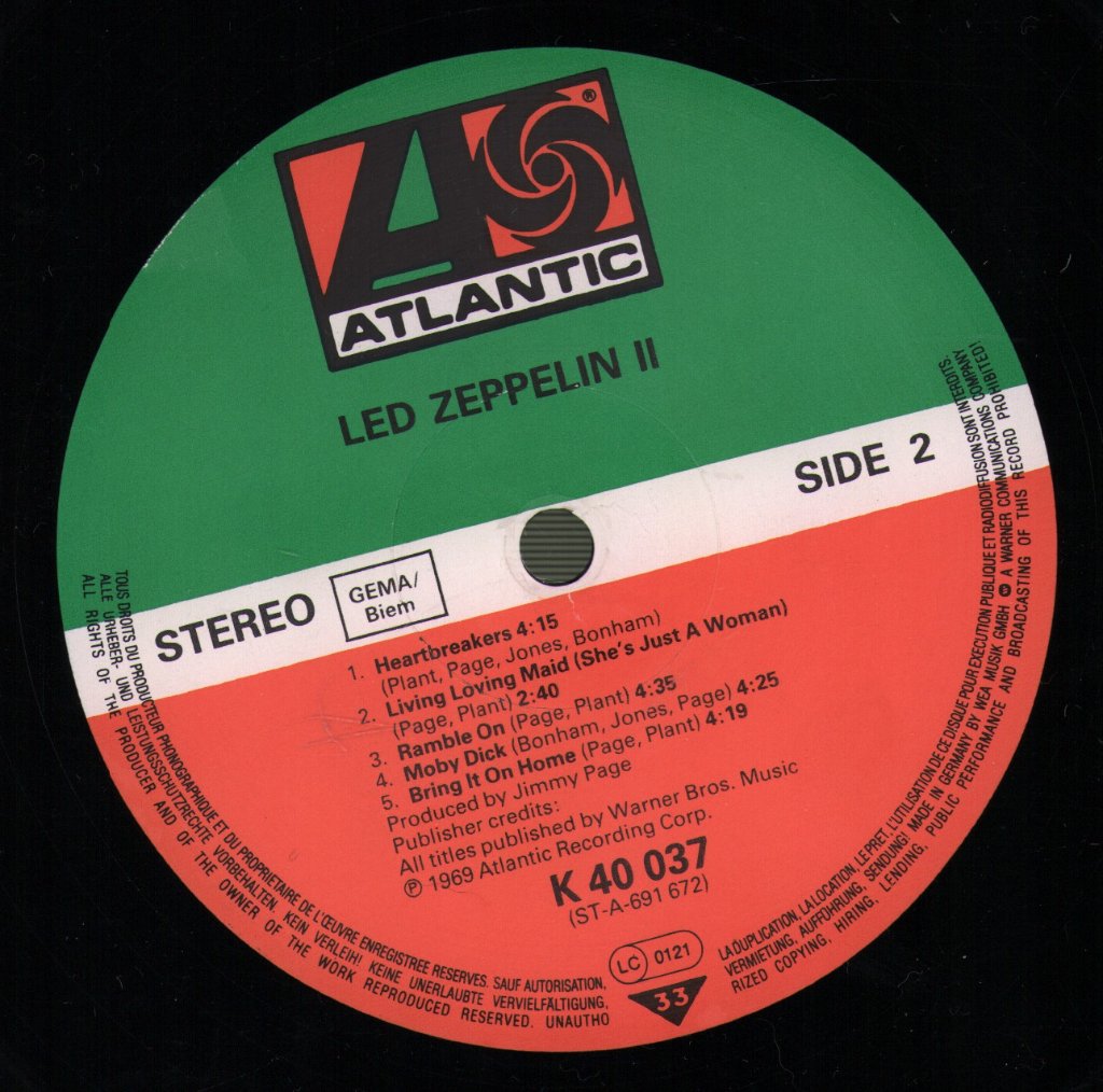 Led Zeppelin - 2 - Lp