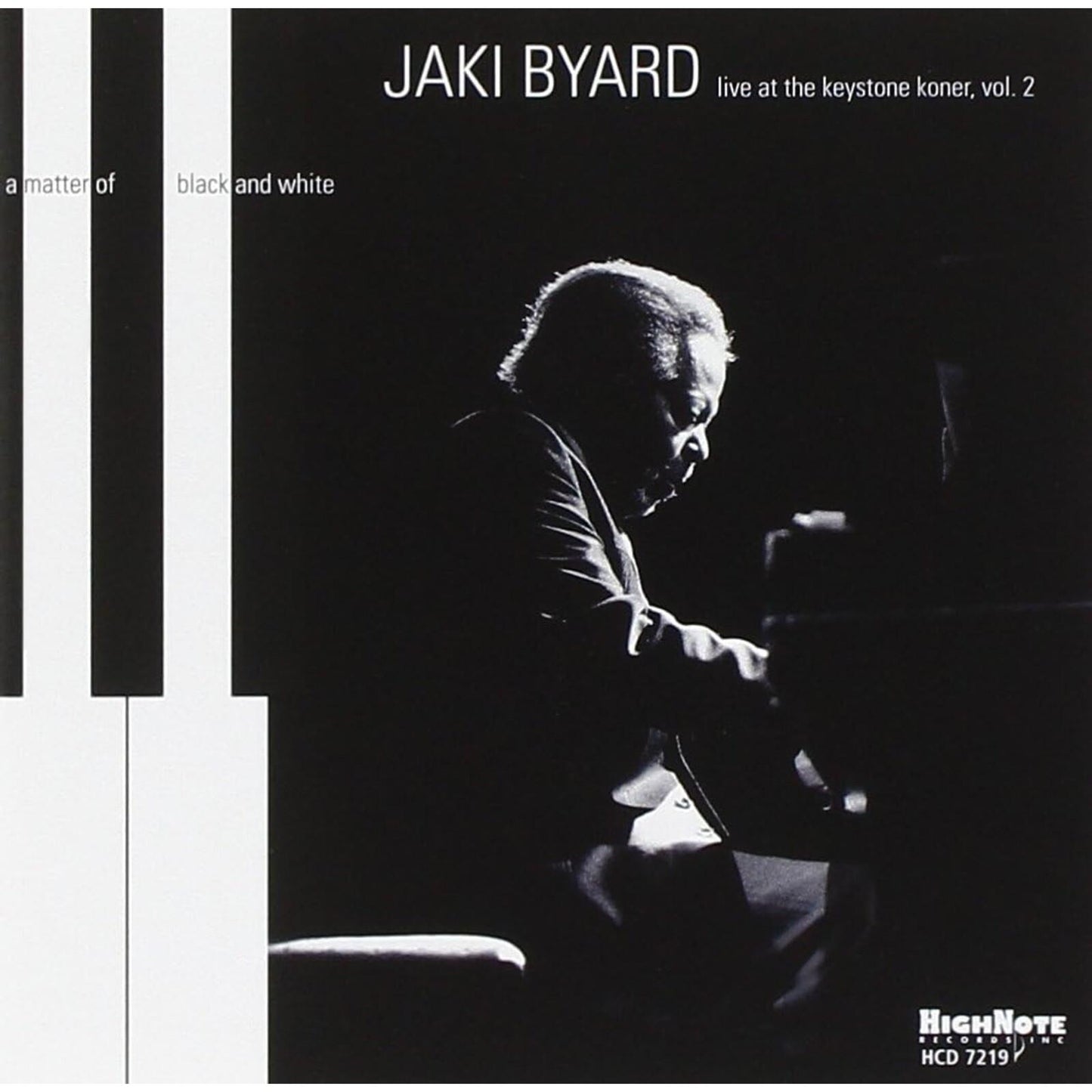 Jaki Byard - Live At the Keystone Corner, Vol. 2: A Matter of Black and White - Cd