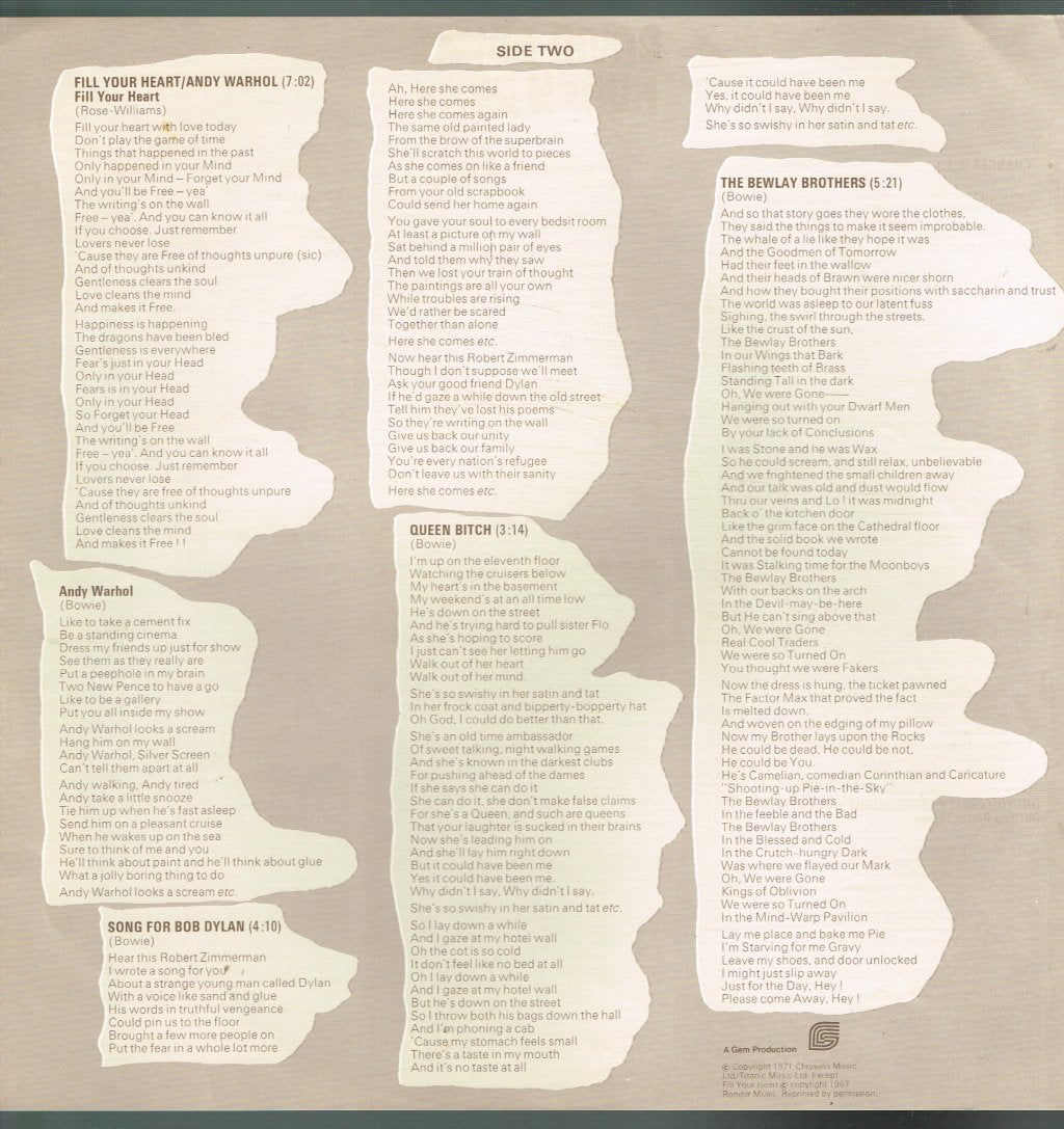 David Bowie - Hunky Dory - Lp