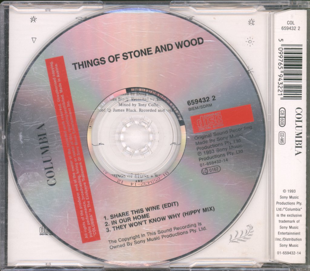 Things Of Stone And Wood - Share This Wine - Cd