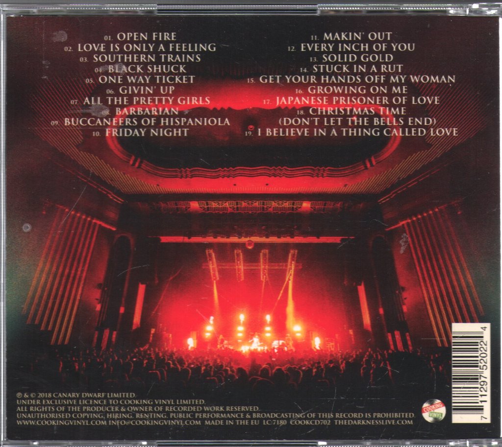 Darkness - Live At Hammersmith - Cd