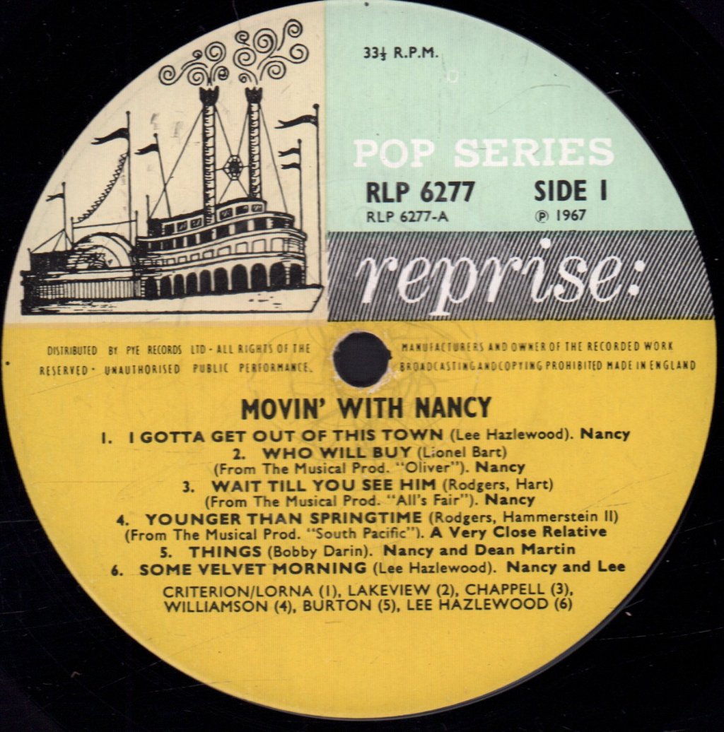 Nancy Sinatra - Movin' With Nancy - Lp