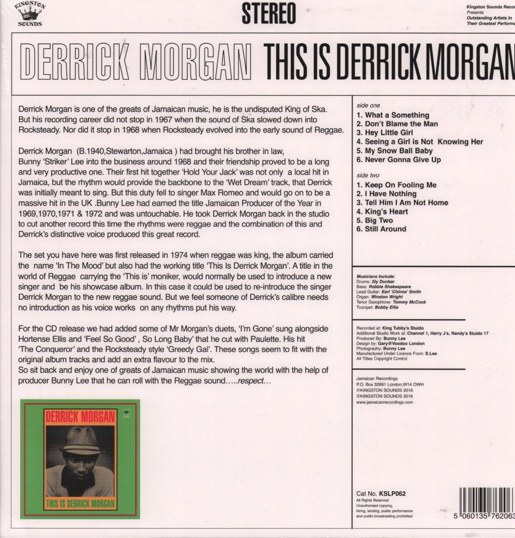 Derrick Morgan - This Is Derrick Morgan - Lp