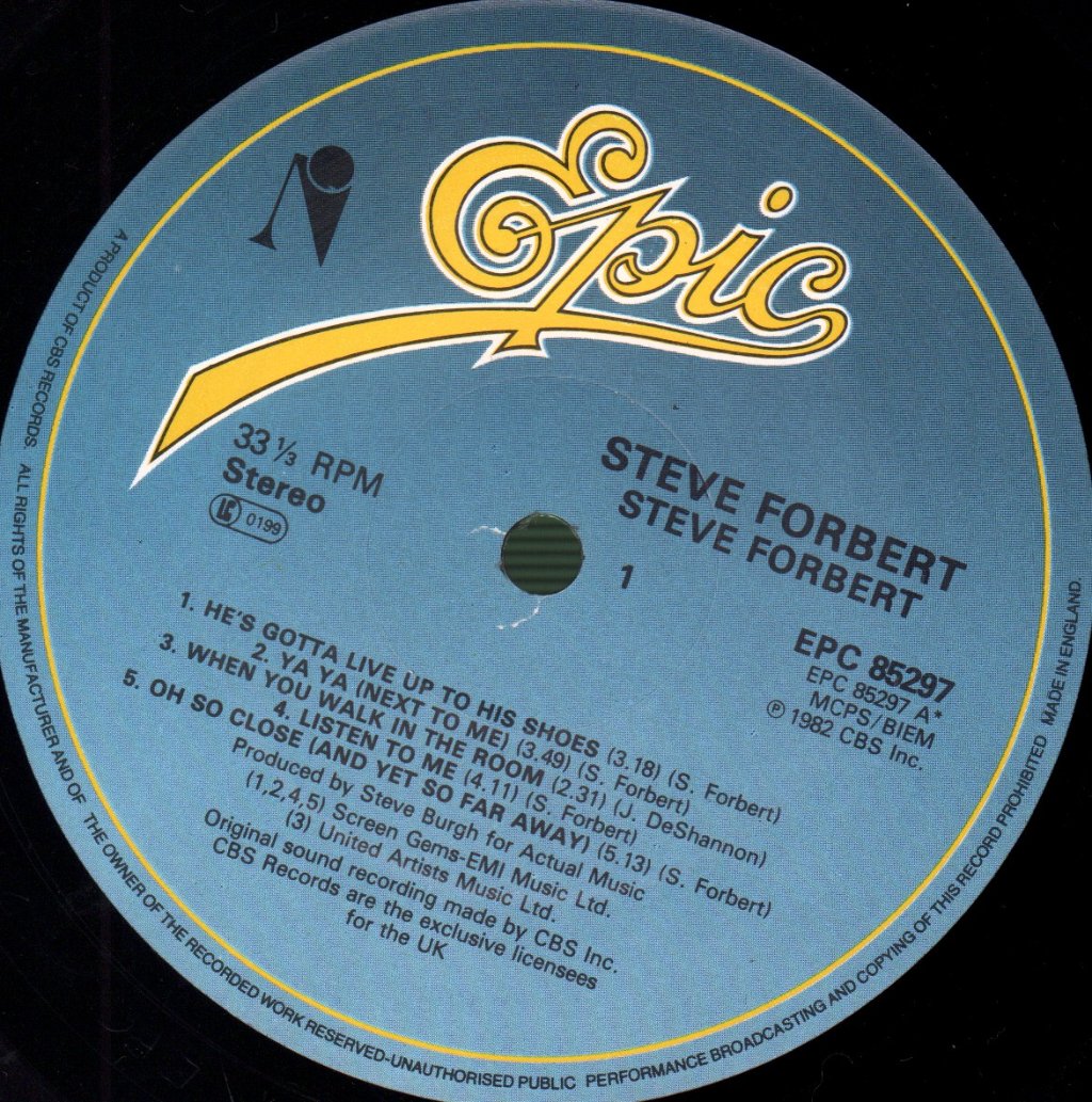 Steve Forbert - Steve Forbert - Lp