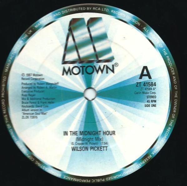 Wilson Pickett - In The Midnight Hour - 12 Inch