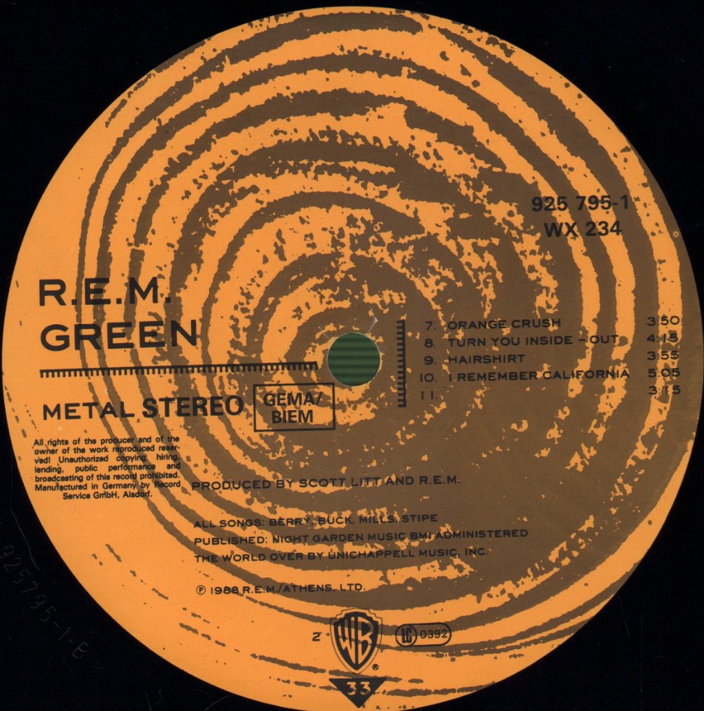 REM - Green - Lp