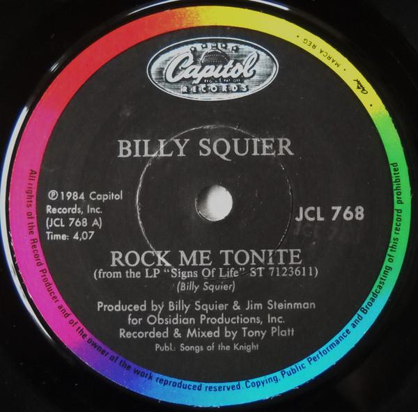 Billy Squier - Rock Me Tonite - 7 Inch