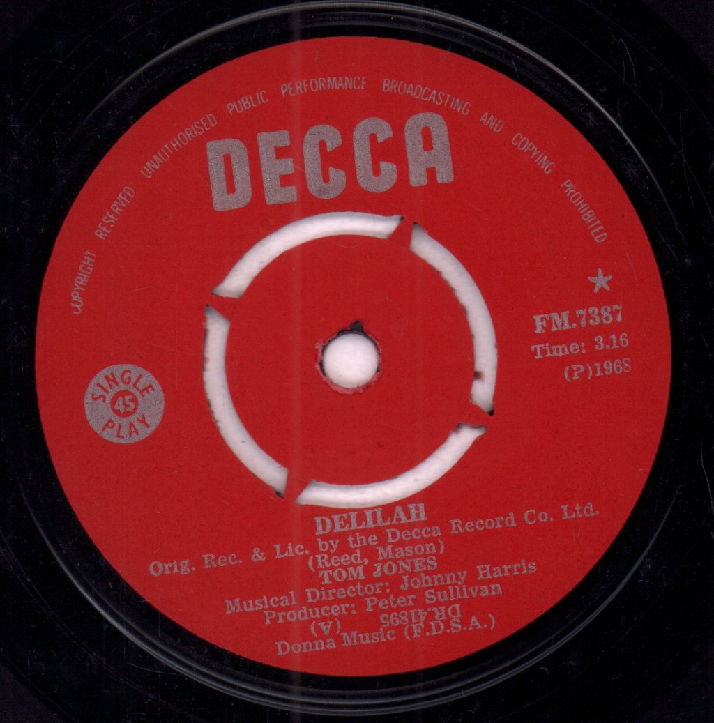 Tom Jones - Delilah - 7 Inch