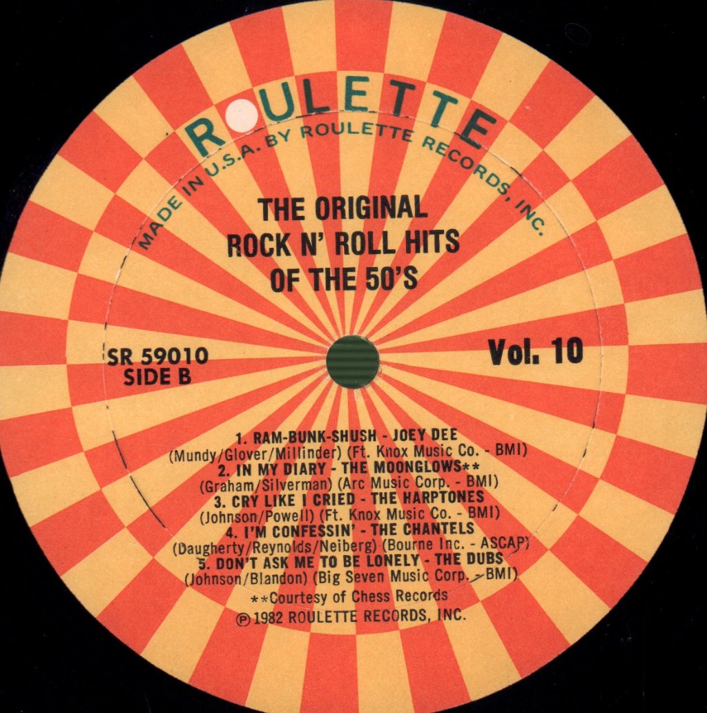 Various Artists - Original Rock N' Roll Hits Of The 50's Vol. 10 - Lp