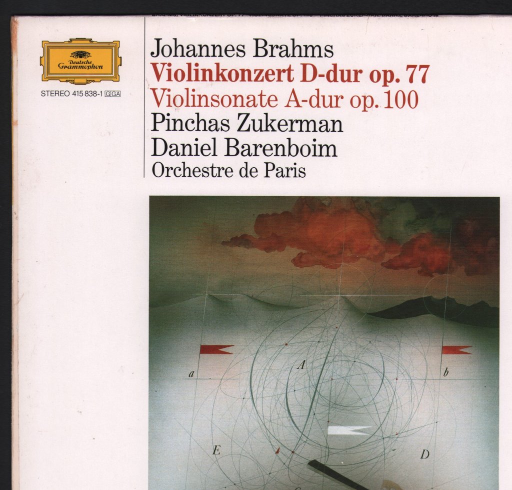 Pinchas Zukerman / Daniel Barenboim - Johannes Brahms - Violin Concerto / Sonata No.2 - Lp