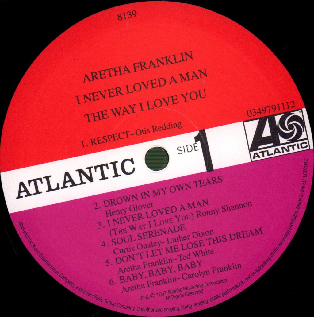 Aretha Franklin - I Never Loved A Man The Way I Love You - Lp