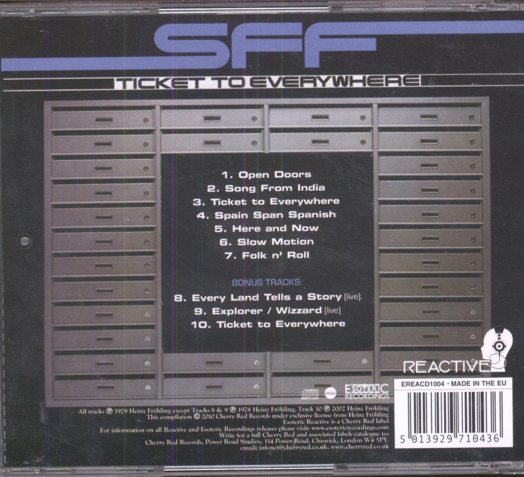 Sff - Ticket To Everywhere - Cd
