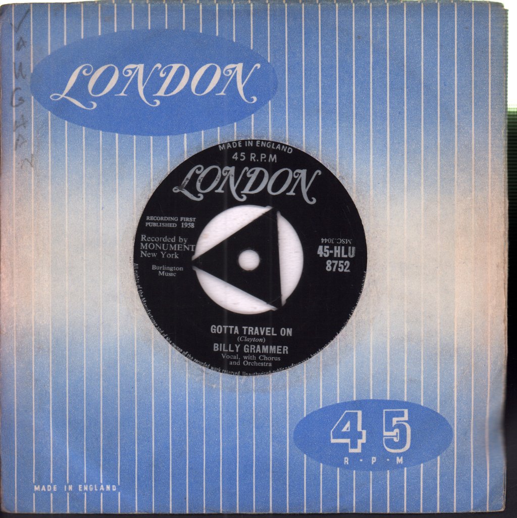 Billy Grammer - Gotta Travel On - 7 Inch