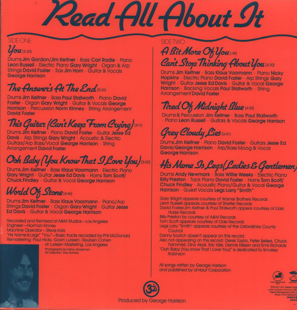 George Harrison - Extra Texture - Lp