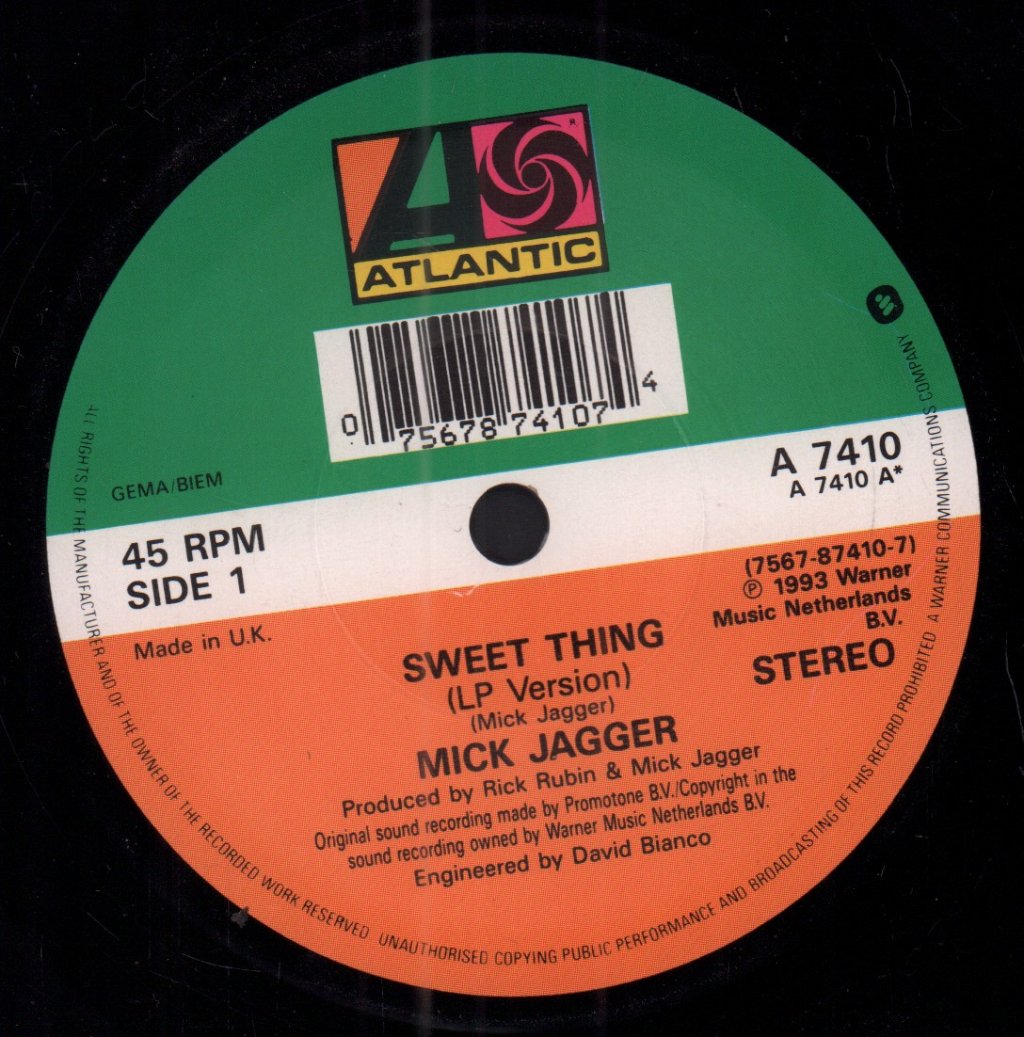 Mick Jagger - Sweet Thing - 7 Inch