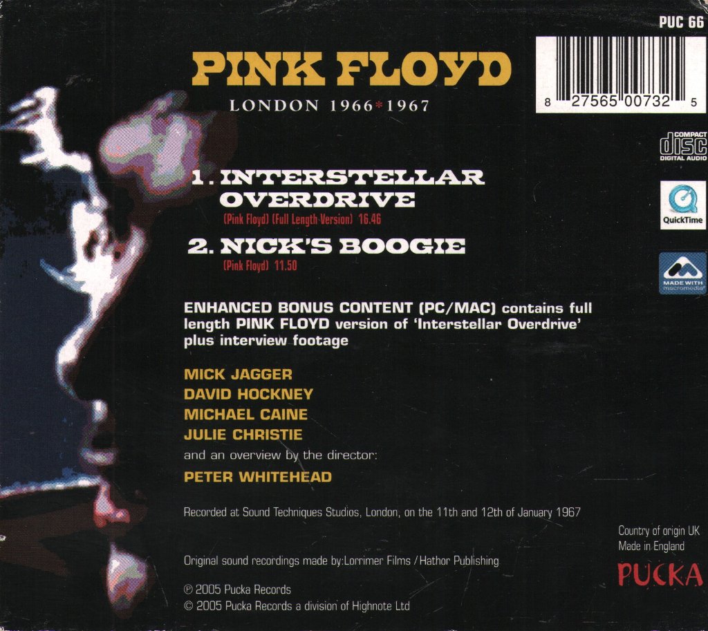 Pink Floyd - London 1966*1967 - Cd